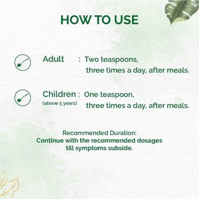 Dr. Vaidya's Tulsi- Ginger Cough Syrup (Pack of 4 x 100 ml) - Cough & Cold (Ayush)