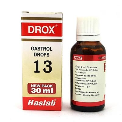 Haslab Drox 13 Gastrol Drops 30 ml - Homeopathic Drops