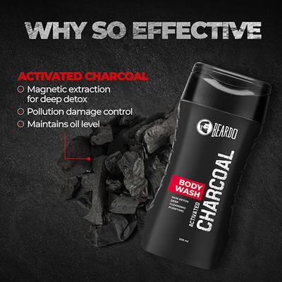 Beardo Body Wash - Activated Charcoal 200 ml - Shower Gels & Body Wash
