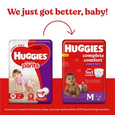 Huggies Complete Comfort Wonder Diaper Pants (M) 34's - Diapers & Wipes