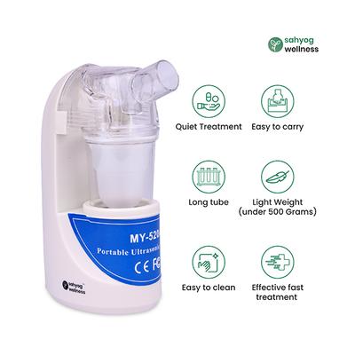 Sahyog Wellness Ultrasonic Nebulizer Machine with Nebulizer Kit (With Children and Adult Mask) - Nebulizers / Vaporizer