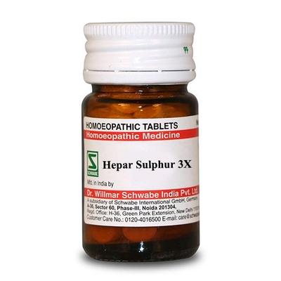 Dr.Willmar Schwabe Hepar Sulphur 3X Tablet 20 gm - Bio-Chemic