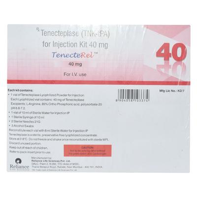 TENECTEREL 40mg Injection Kit 1's - Blood Clot-Ant
