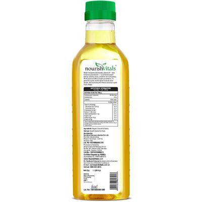 NourishVitals Organic Groundnut Cold Pressed Oil 1 litre - Health Products