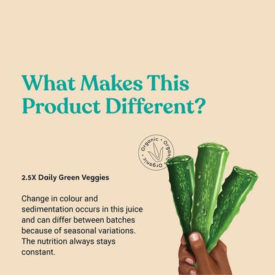 Kapiva Aloe + Wheatgrass Juice 1 ltr - Ayurvedic Juices