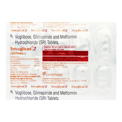 Trivoglicad 2mg Tablet 10'S - Diabetes-Ant
