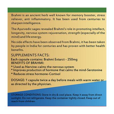 Ayurwin Bramhi Capsule 60's - Pure Herbs