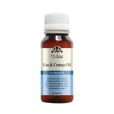 R.K's Aroma Pre-Blended Oil - Gas & Cramps 50 ml - Essential Oils