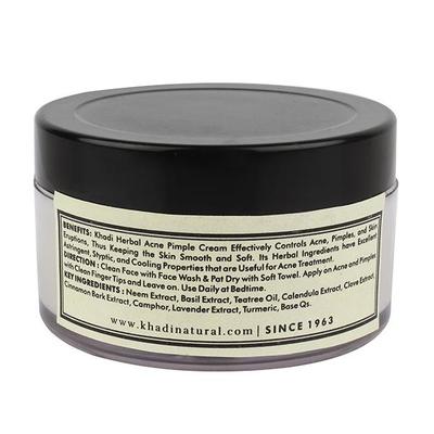 Khadi Natural Herbal Face Cream - Acne Pimple 50 gm - Face Creams