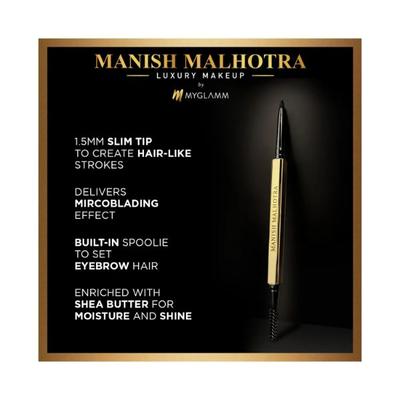 MyGlamm Manish Malhotra Precision Eyebrow Define-Wood Mystique 0.3 gm - Eye Shadow Palettes