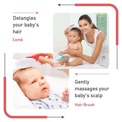 R for Rabbit Stylo All In One Grooming Kit - Red - Baby Grooming