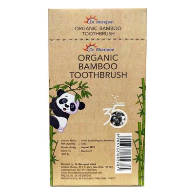 Dr.Morepen Organic Bamboo Toothbrush Combo Pack (Adult 9's + Kids 3's) 1's - Toothbrushes