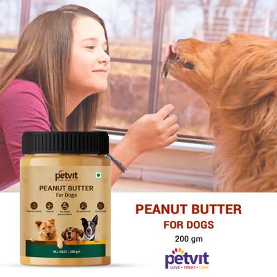 Petvit Peanut Butter - For All Breed Dogs 200 gm - Petfood