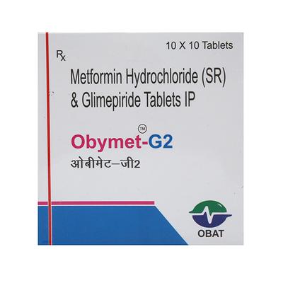 OBYMET G 2 Tablet 10's - Diabetes-Ant