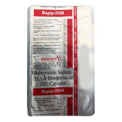 RAPIP DSR Capsule 10's - Ulcer/Reflux/Flatulence-Aaa