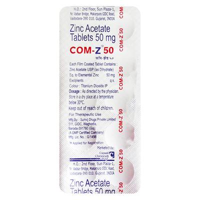 COM Z 50 Tablet 10's - Supplements-Vam