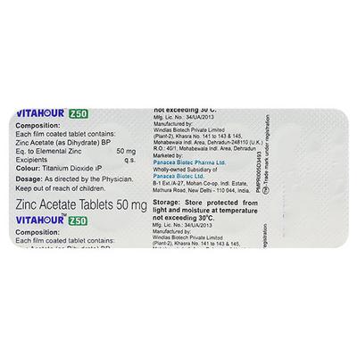 VITAHOUR Z50 Tablet 10's - Supplements-Vam