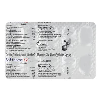 BONEBASE K2 Capsule 10's - Supplements-Vam