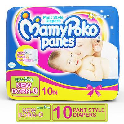 MamyPoko Pants Extra Absorb (NB-0) 10's - Diapers & Wipes