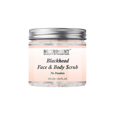 Nutriment Blackhead Face & Body Scrub 250 gm - Face Scrubs