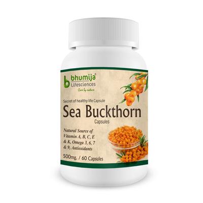 Bhumija Lifesciences Sea Buckthorn 500 mg Capsule 60's - Speciality Medicines