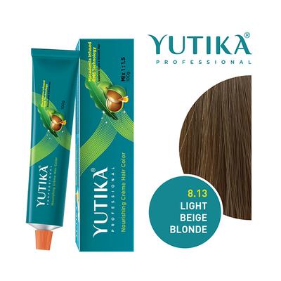 Yutika Creme Hair Color - 8.13 Light Beige Blonde 100 gm - Crème