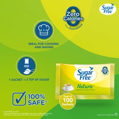 Sugar Free Natura Sachet 100's - Sugar Substitute