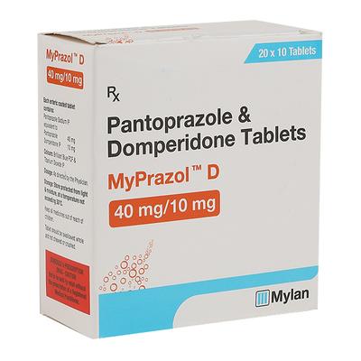 MYPRAZOL D 10/40mg Tablet 10's - Ulcer/Reflux/Flatulence-Aaa