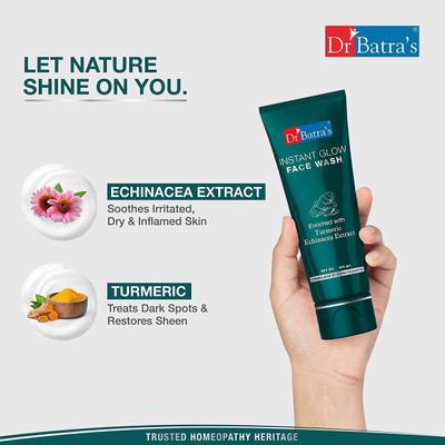Dr Batra's Instant Glow Face Wash 200 gm + Fairness Face Wash 200 gm - Face Washes