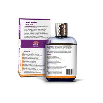 Teacher's Grace Onion +5 Hair Oil 250 ml - Hair Oils