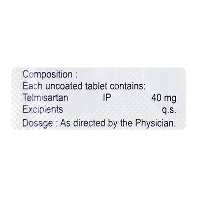 Telster 40Mg Tablet 10's - Hypertension-Ang