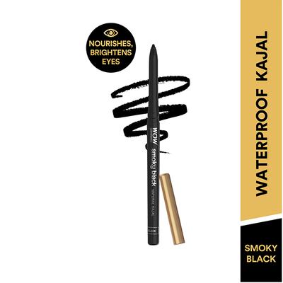 WOW Skin Science Smoky Black 90% Natural Kajal 0.35 gm - Kajal & Kohls