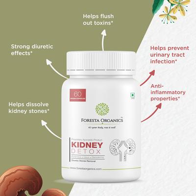 Foresta Organics Kidney Detox Vegan Capsule 60's - Speciality Medicines