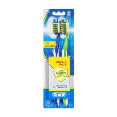 Oral B Pro Health Anti Plaque Criss Cross Medium Toothbrush 2's - Toothbrushes