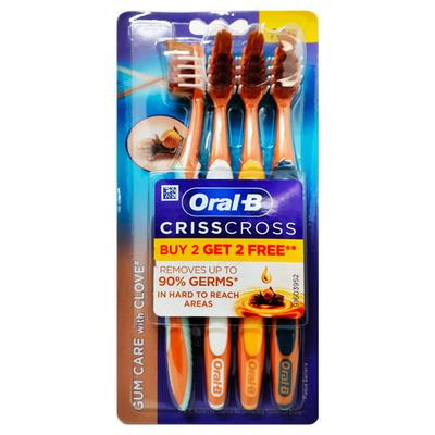 Oral B Crisscross Gum Care Clove Soft Tooth Brush (Buy 2 Get 2 Free) - Toothbrushes