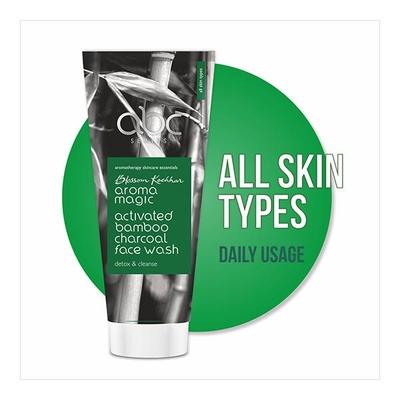 Aroma Magic Activated Bamboo Charcoal Face Wash 100 ml - Face Wash & Cleansers