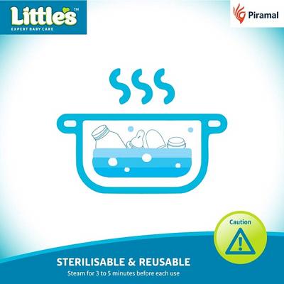 Little's Classic Mini Feeding Bottle - Blue 120 ml - Feeding & Nursing