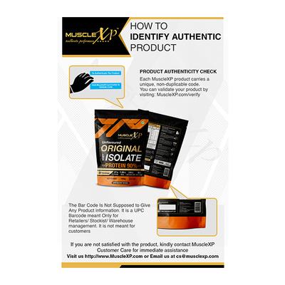 MuscleXP Original Whey Isolate 90% Protein Powder - Unflavoured 1000 gm - Whey Proteins