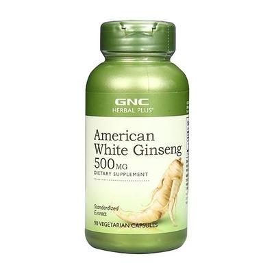 GNC American White Ginseng 500 mg Capsules 90's - Multi-Vitamins