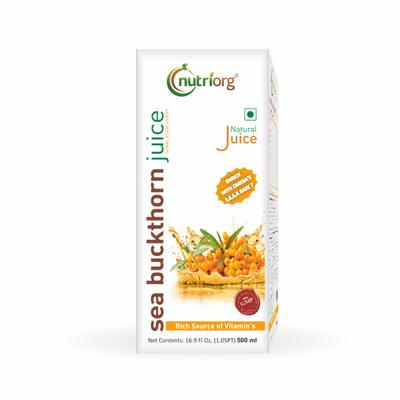 Nutriorg Seabuckthorn Juice 500 ml - Ayurvedic Juices