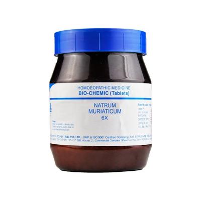 SBL Natrum Muriaticum 6X Tablet 450 gm - Bio-Chemic