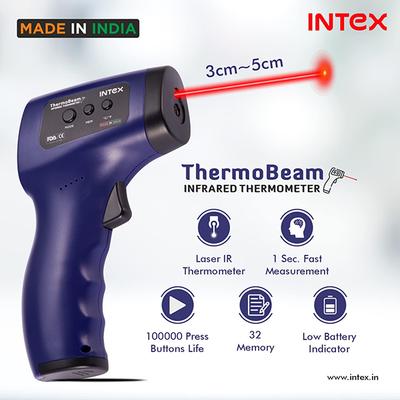 Intex Thermobeam Infrared Thermometer with Laser Beam - Thermometer & Oximeter
