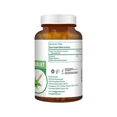 Geo-Fresh Organic Tulsi 750 mg Tablet 90's - Speciality Medicines