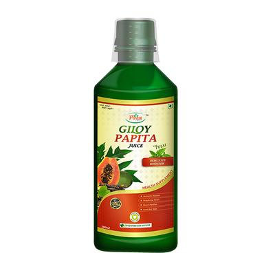 Puyur Ayurveda Giloy Tulsi Papita Juice 500 ml - Giloy