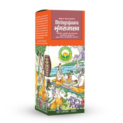 Basic Ayurveda Bhringrajasava Liquid 450 ml - Speciality Medicines