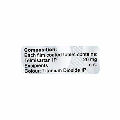 TELMISET 20 Tablet 10's - Hypertension-Ang