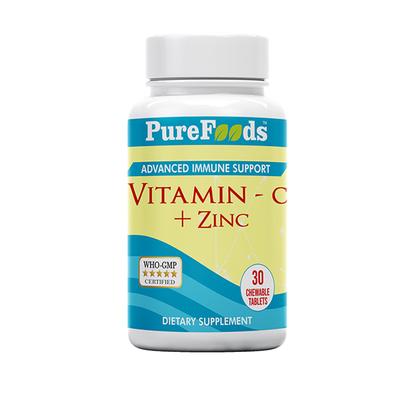 PureFoods Vitamin C + Zinc Tablet 30's - Multi-Vitamins