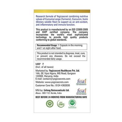 Yogic Secrets AyurMeric 500 mg Vegetarian Capsule 60's - General Health