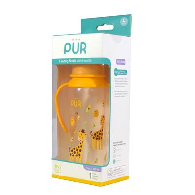 Pur Feeding Bottle with Handle - Yellow 250 ml - Feeding & Nursing