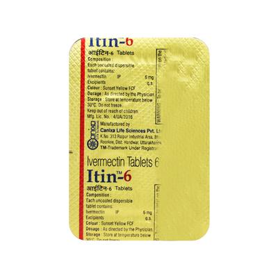 Itin 6mg Tablet 2'S - Parasitic Worms-Ant